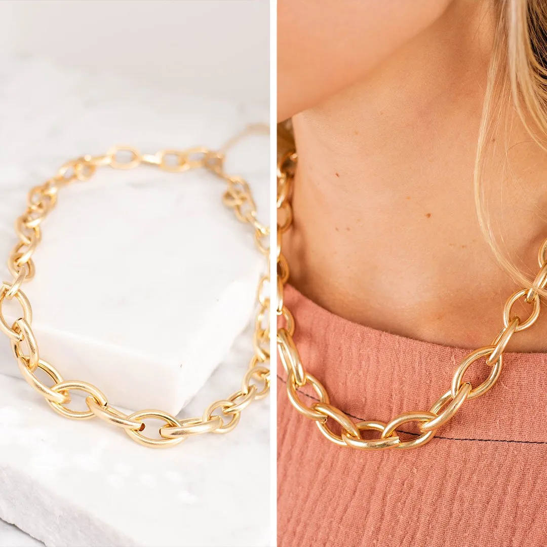 Run The World Gold Chain Necklace