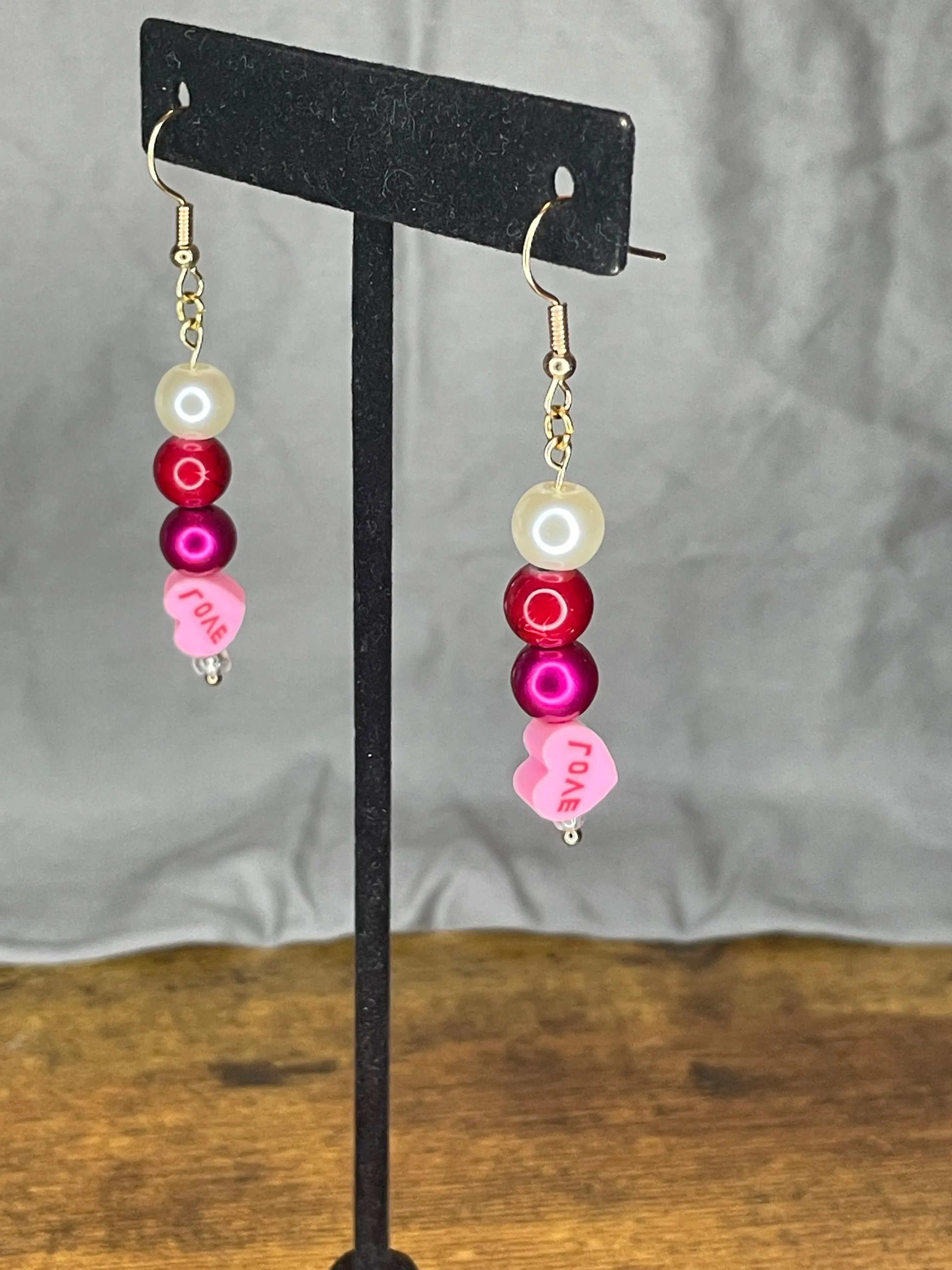 Short Love Earrings