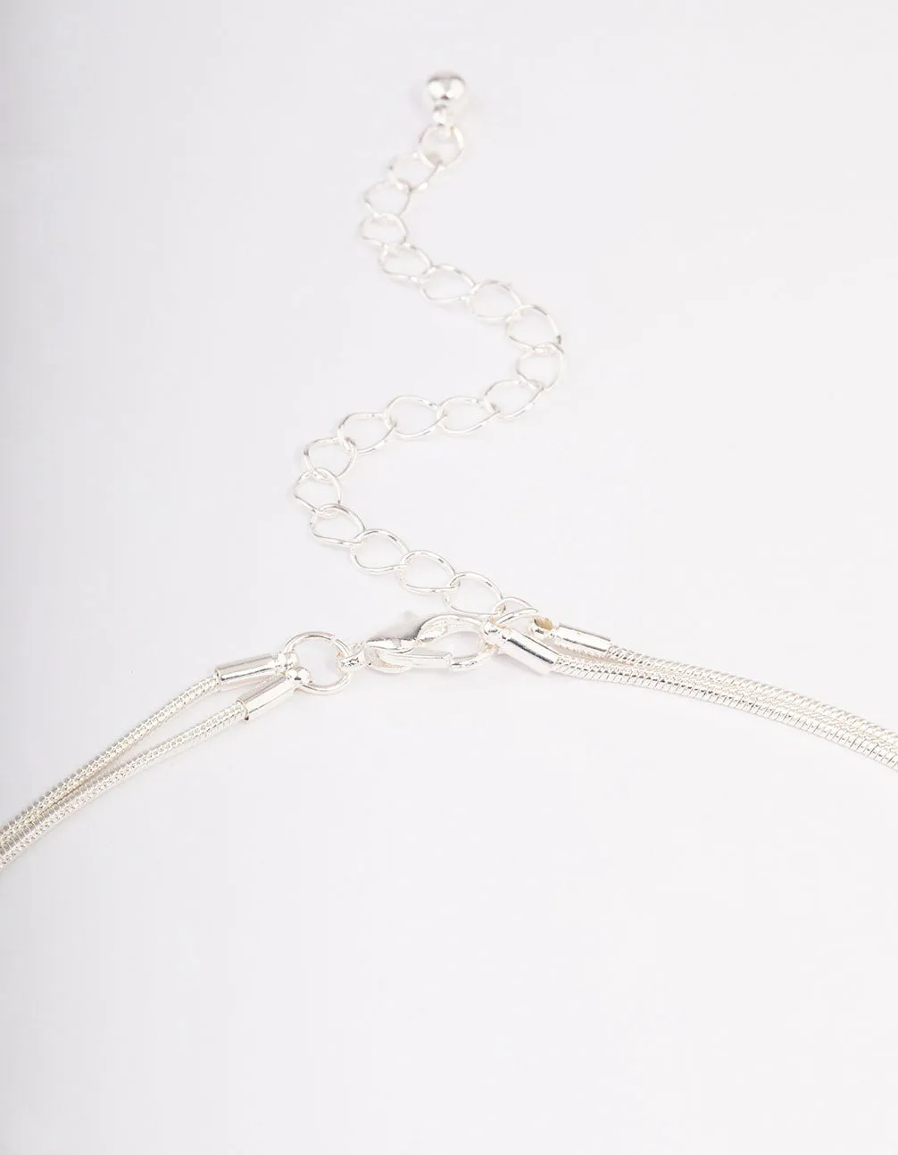 Silver Double Layered Necklace