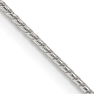 Silver Polish 1.25-mm Solid Round Franco Chain