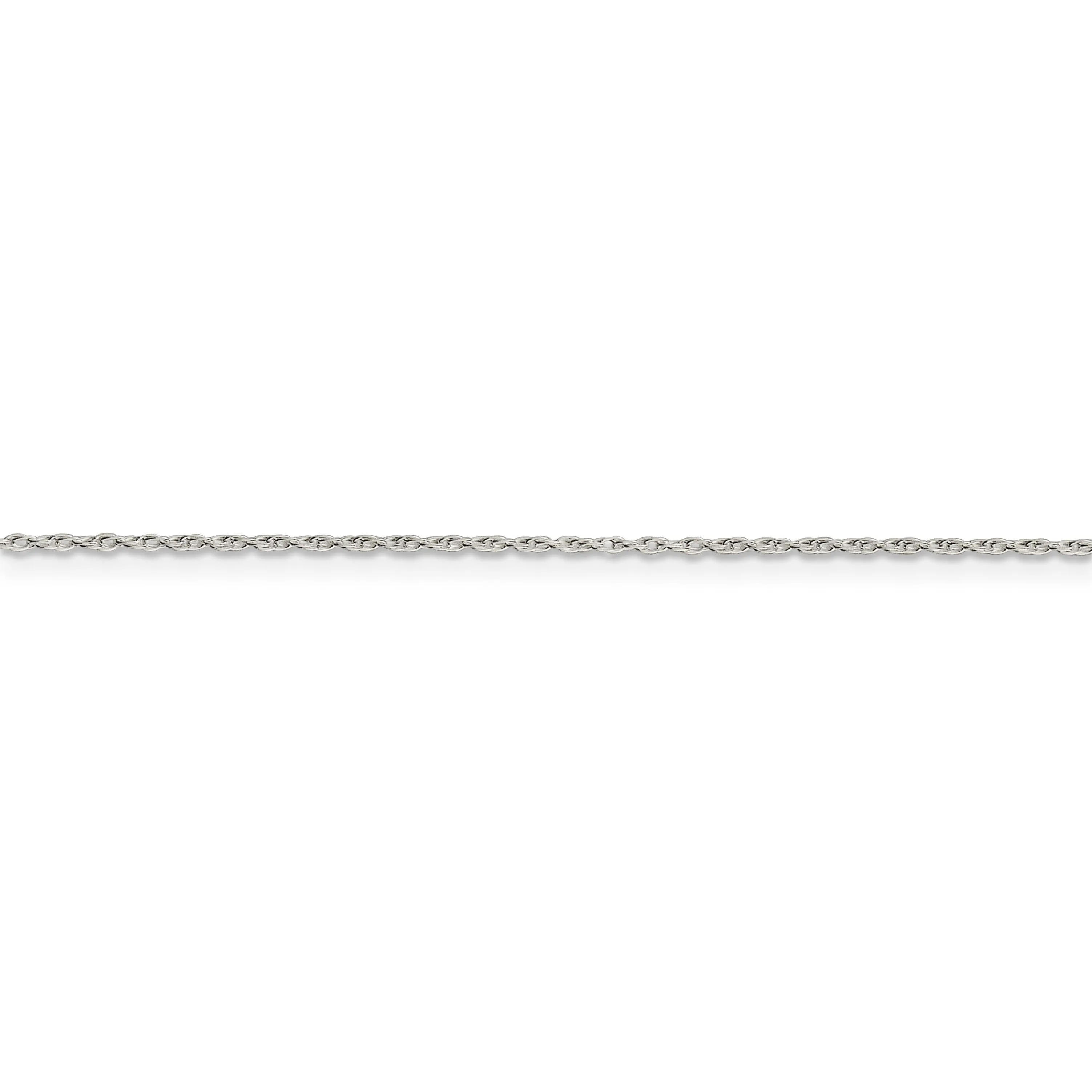 Silver Polished 1.25-mm Loose Rope Chain