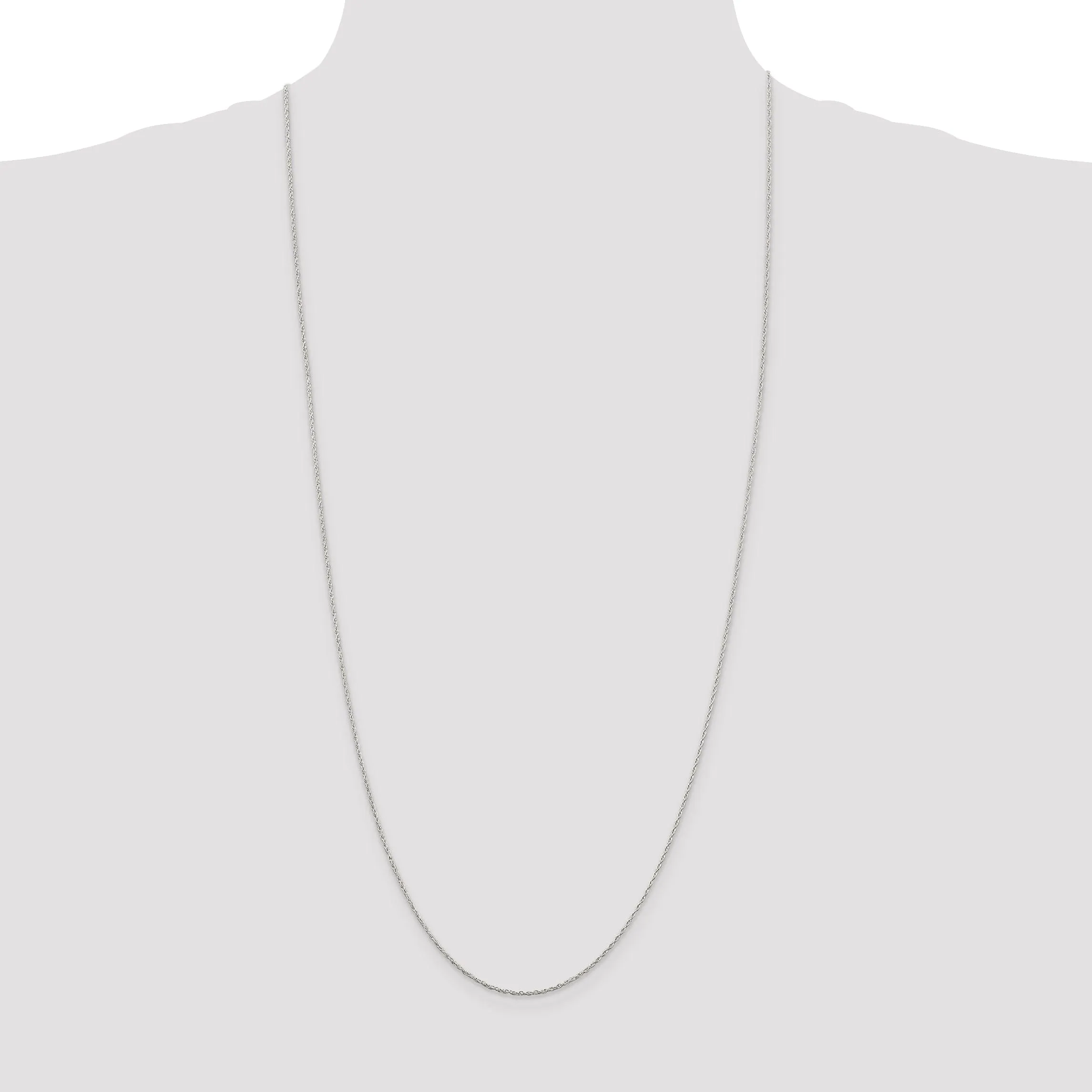 Silver Polished 1.25-mm Loose Rope Chain