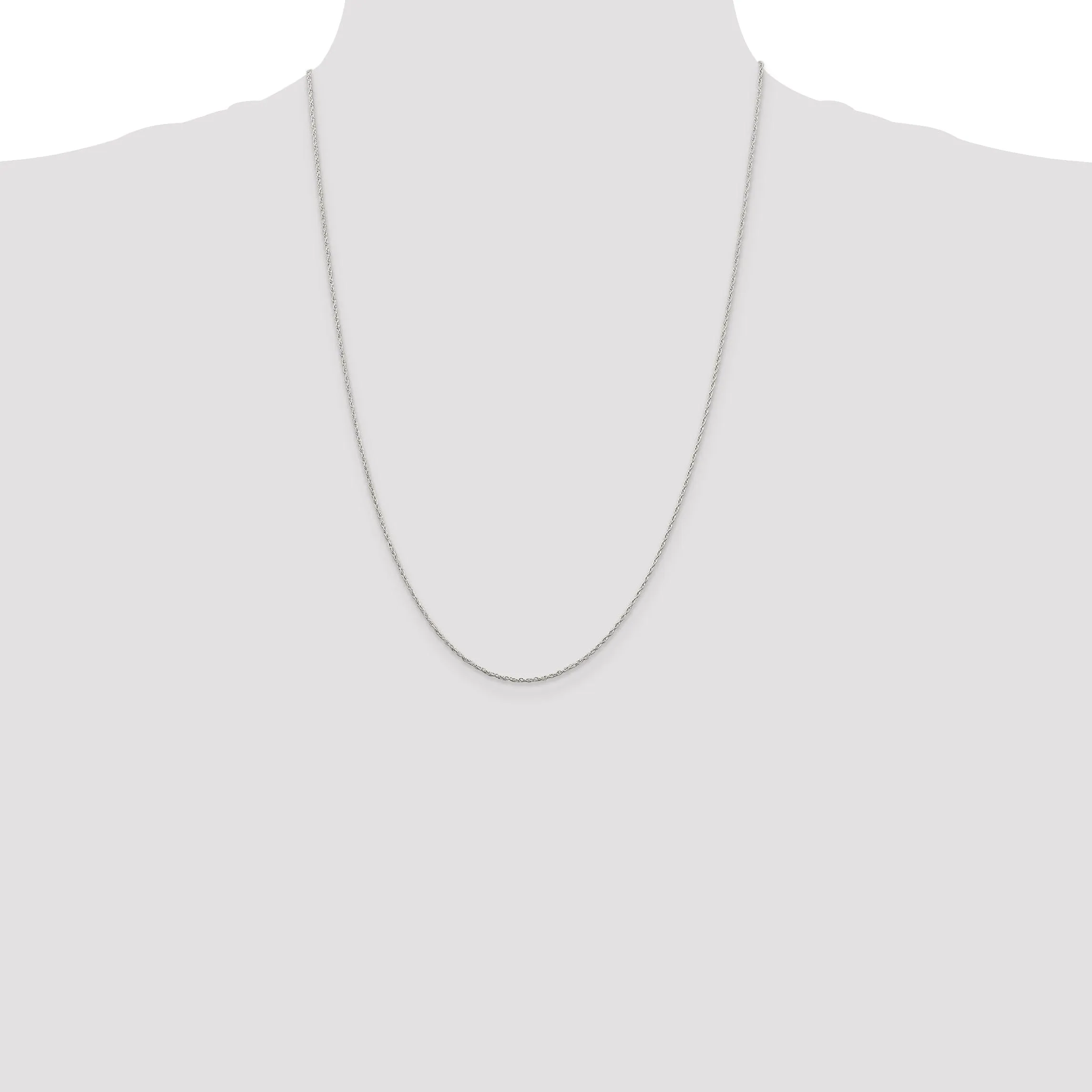 Silver Polished 1.25-mm Loose Rope Chain