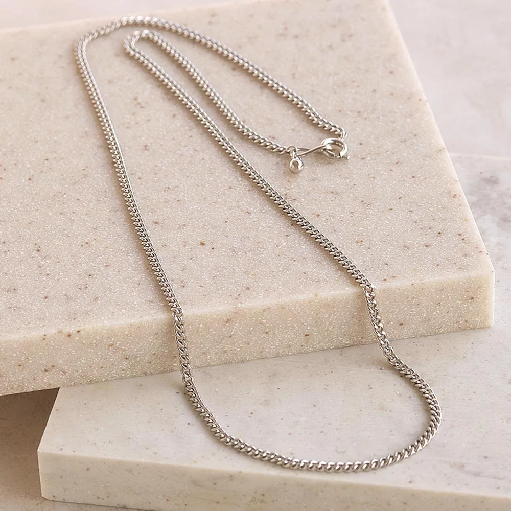 Silver Tone Kihei Chain Necklace