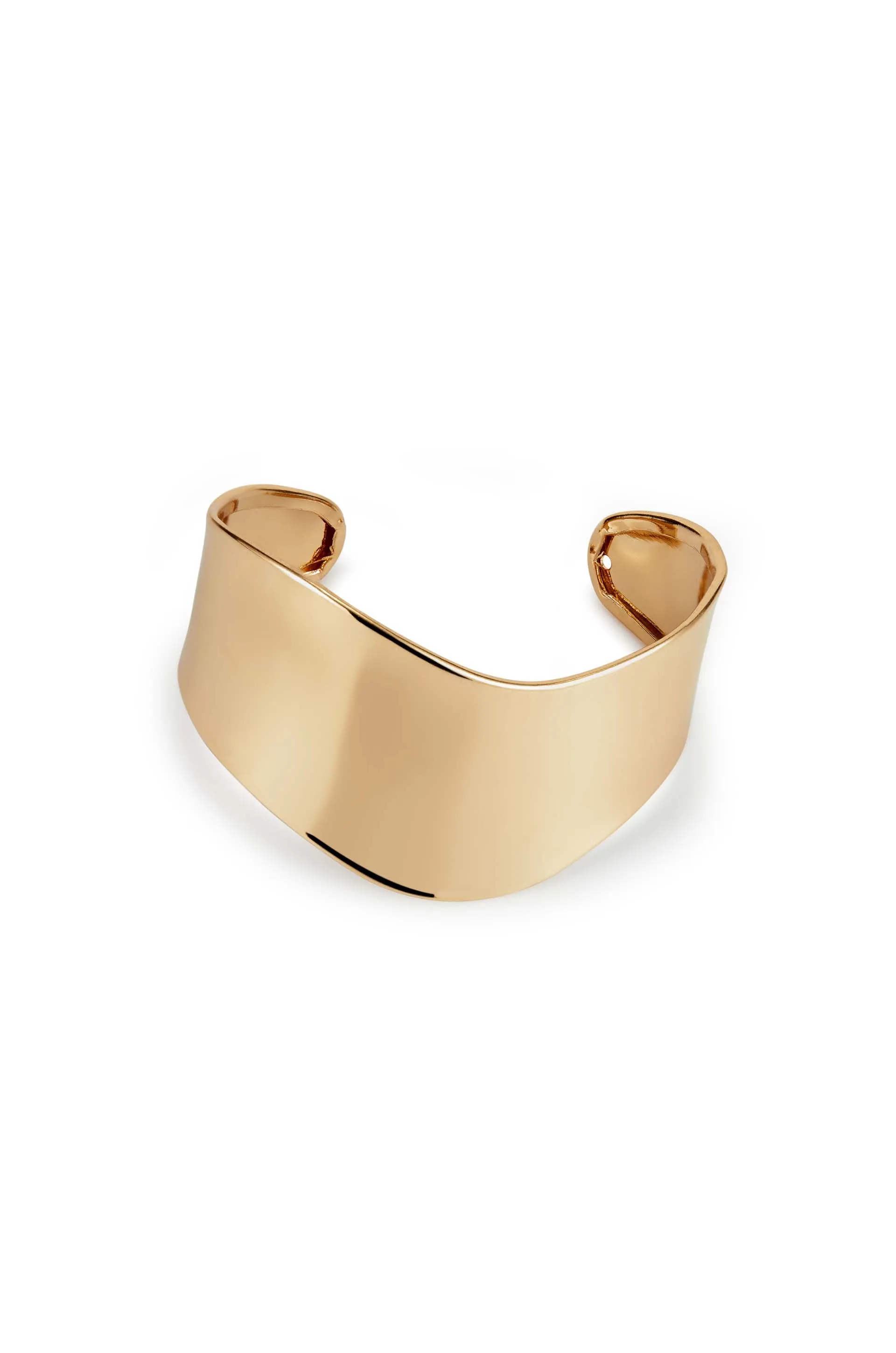 Smooth 18k Gold Plated Cuff Bracelet