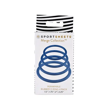 Sportsheets O Ring 4 Pack - Periwinkle