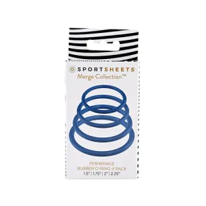 Sportsheets O Ring 4 Pack - Periwinkle