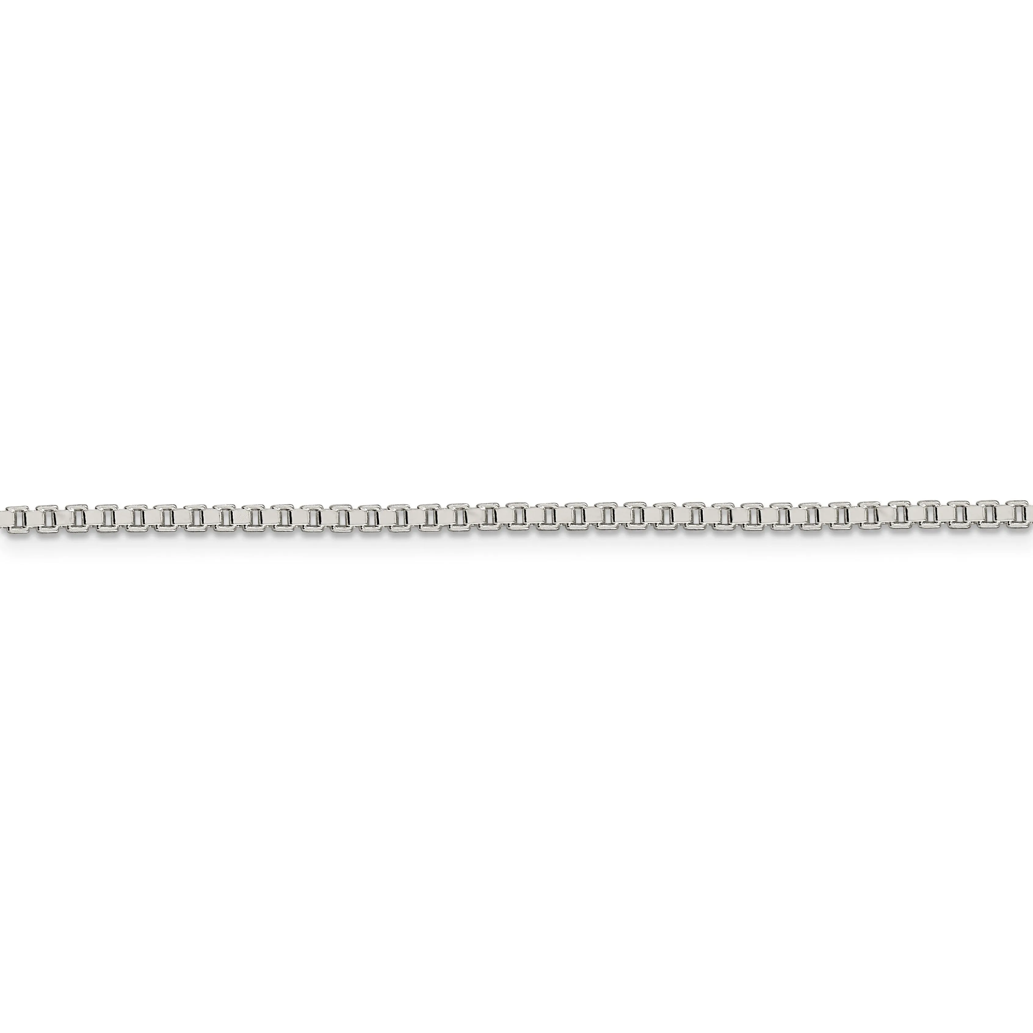 Sterling Silver Polish 2.00-mm Solid Box Chain