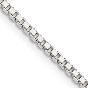 Sterling Silver Polish 2.00-mm Solid Box Chain