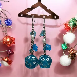 Y2K - Dice earrings in blue